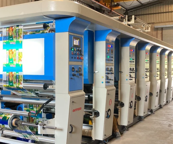 Mohindra rotogravure printing machine in production