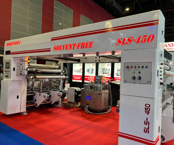 Mohindra solvent-free lamination machine display